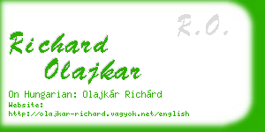 richard olajkar business card